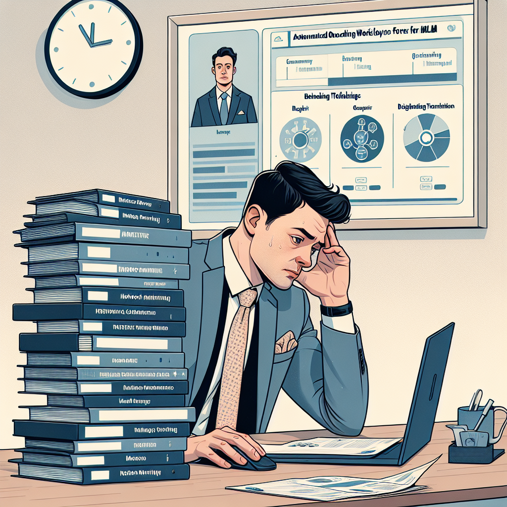 MLM leader overwhelmed by manual training versus automated onboarding system dashboard