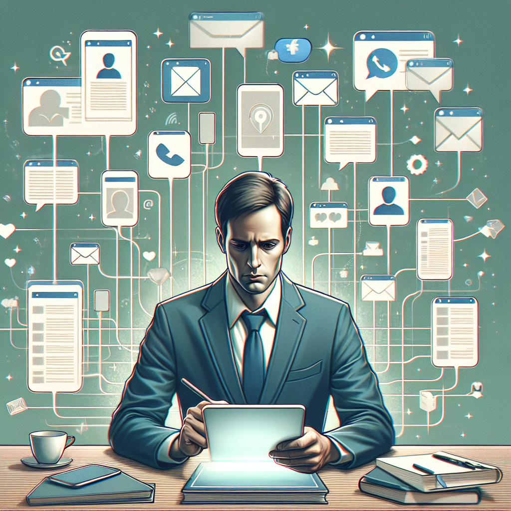 MLM conversation tracking dashboard centralizing multiple communication platforms