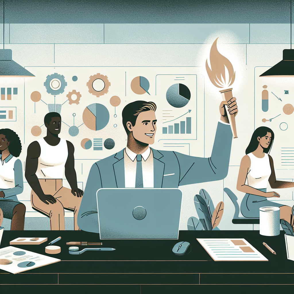 MLM leader empowering team members to become independent leaders