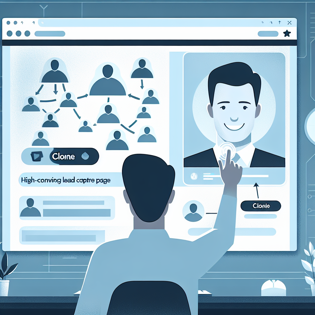 clone MLM funnels and share UpMLM capture pages with downline dashboard view