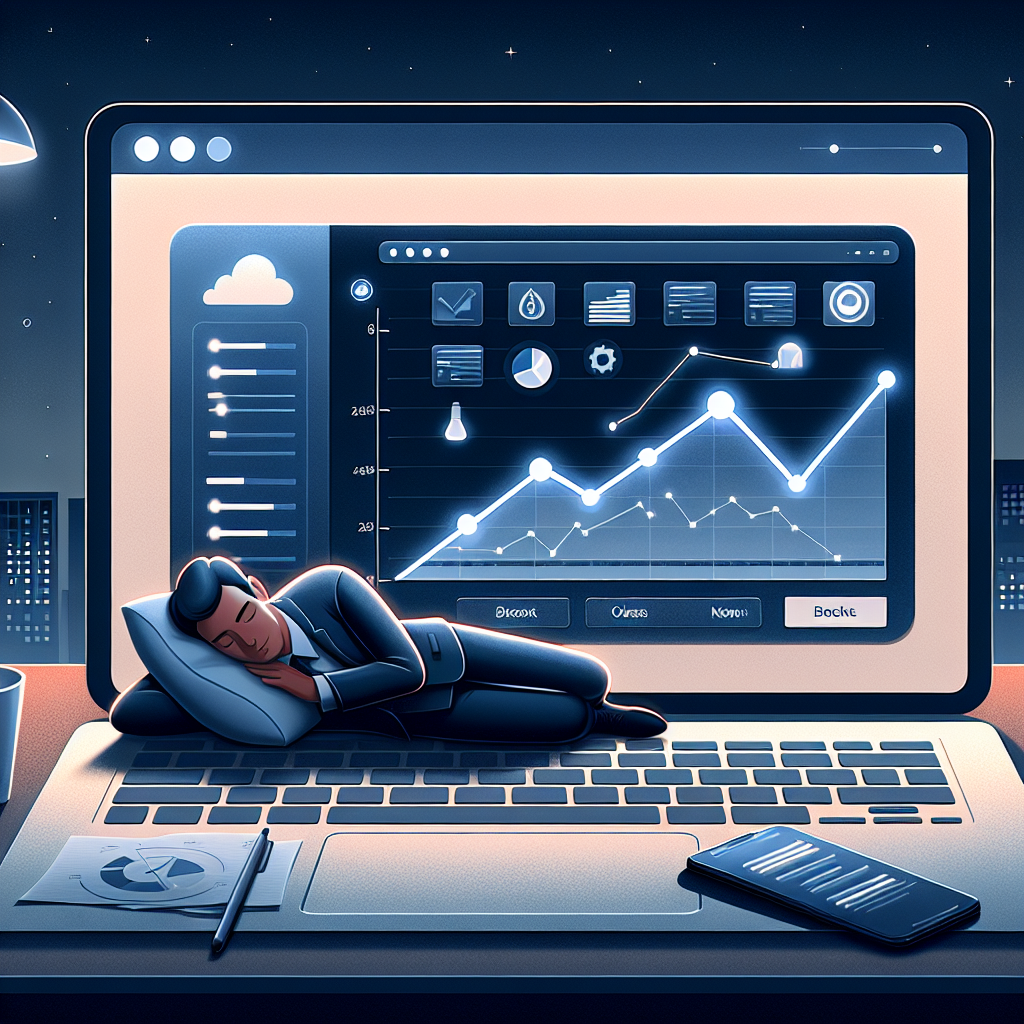 Automated MLM recruitment funnel dashboard working while entrepreneur sleeps