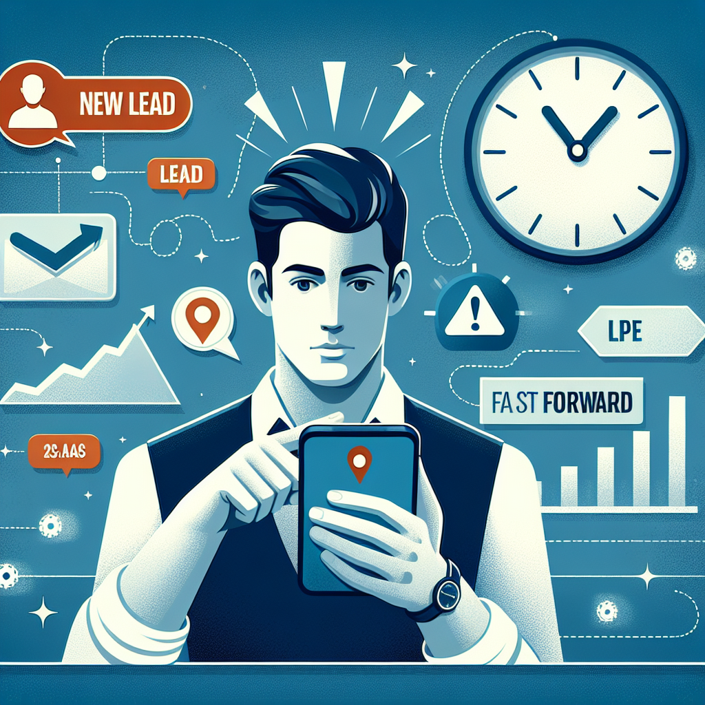 UpMLM lead notifications alert on smartphone for fast MLM response time
