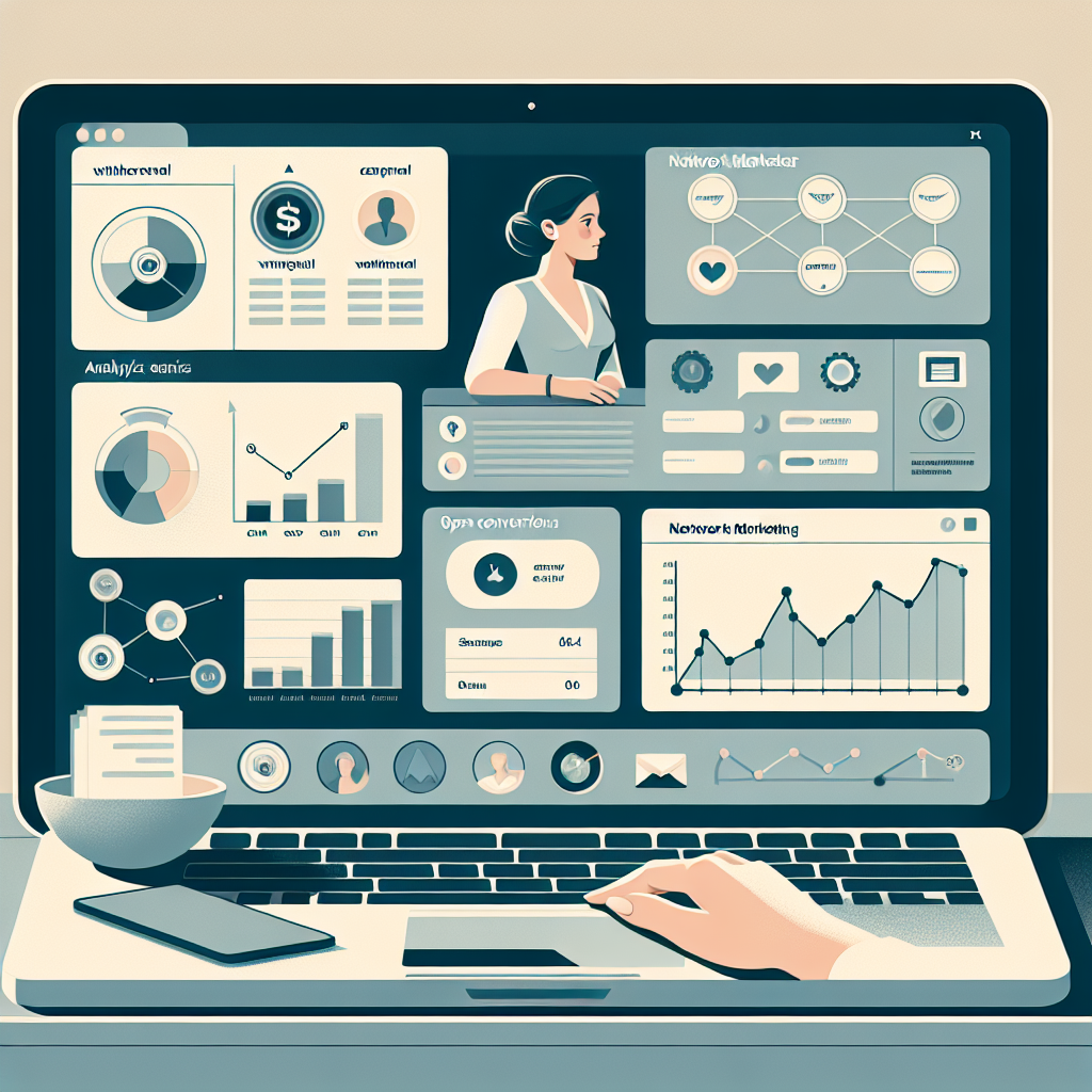 MLM WhatsApp automation and multi-level email marketing dashboard for closing sign-ups